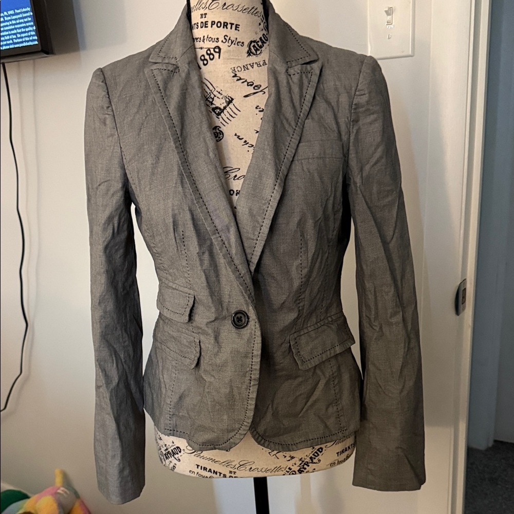 Banana Republic Charcoal Blazer